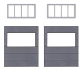 055-180891 - H0 - 2 Wandelemente mit horizontalen Fenstern, Goldbeck